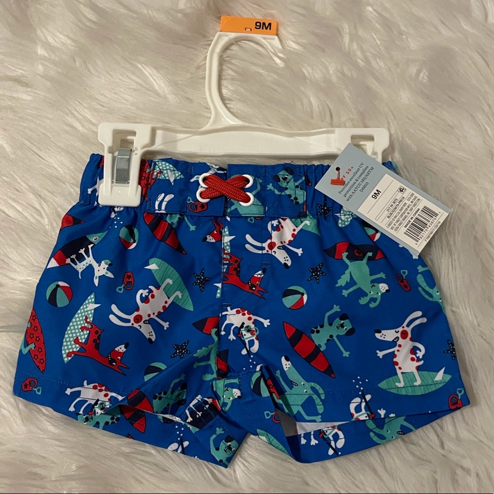 🛒2/$13 NWT - Cat and Jack Baby Swimming Trunks